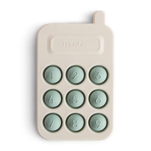 mushie Phone Press Toy (Cambridge Blue)