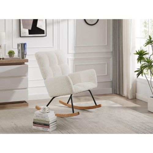 Lounge Recliner Chair Rocking Chair Armchair for Mom and Baby Glider Chair High Backrest for living room