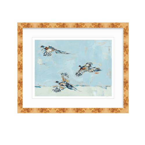 "Pheasantly Surpised" on paper – Chelsea McShane Art