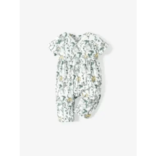 Bamboo Baby Boy/Girl 2-Pack Solid&Printed Rompers Set Only $24.99 PatPat US Mobile