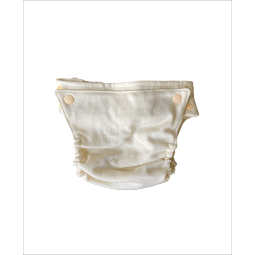 Undyed Merino Wool All-In-Two Flappy-Nappy Diaper Cover