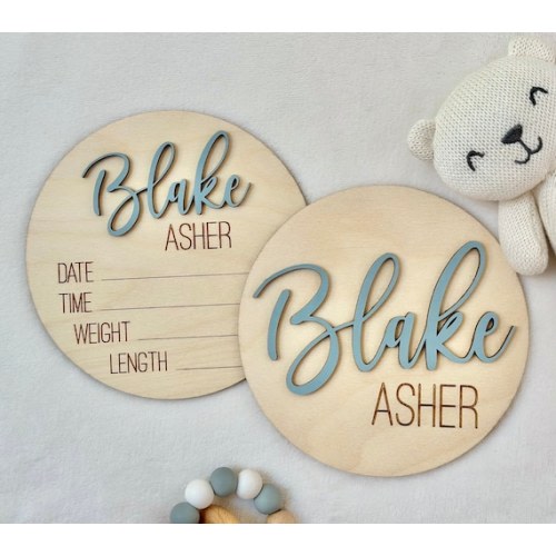 Birth Announcement Sign for Hospital Baby Announcement Sign - Etsy