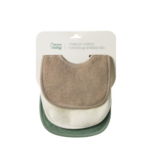 Nature Baby Dribble Bibs 3pk