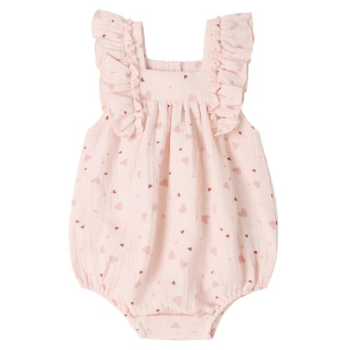 Maya Flutter Sleeve Organic Cotton Bodysuit, 3-6M