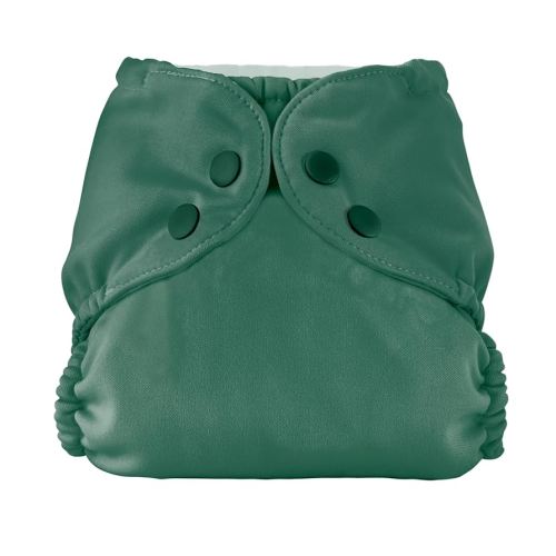 Esembly Cloth Diaper Outer, Swim and Waterproof Cloth Diaper Cover, Leak-Proof and Breathable Layer, Reusable with Snap Closure - Size 1 (7-17lbs), Forest