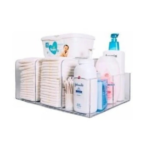 LELLOBABY™ - Deluxe Lucite Acrylic Diaper Caddy