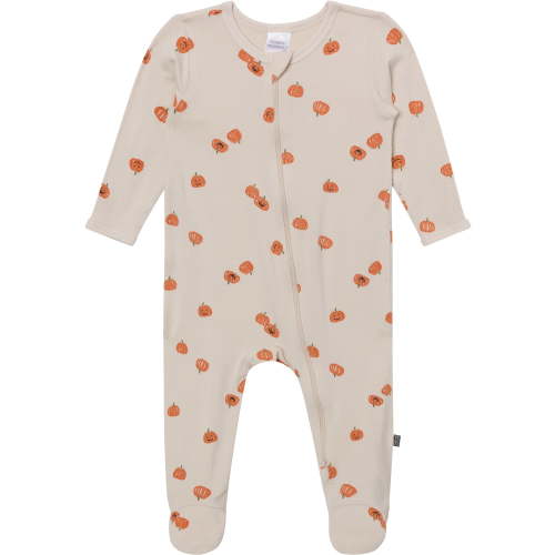 Modern Moments by Gerber Neutral Two-Way Zip Viscose Sleep ´N Play Footed Pajama , Sizes Newborn - 6/9 Months