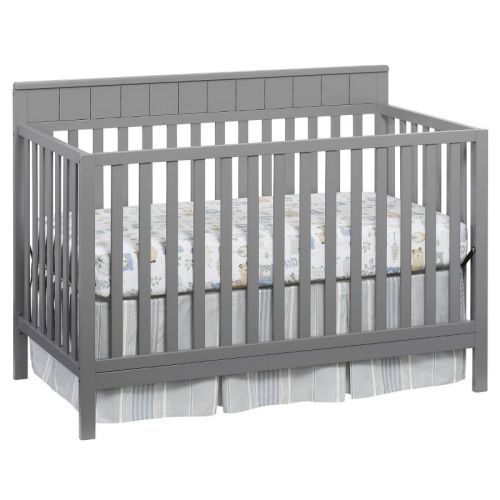 Oxford Baby Logan 4-in-1 Convertible Crib - Dove Gray
