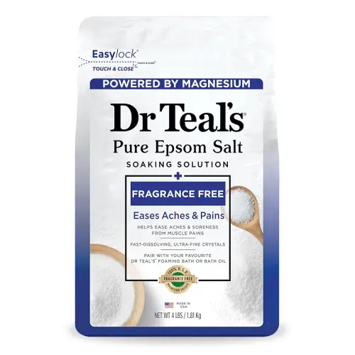 Dr Teal's Epsom Salt Magnesium Soak, Fragrance Free, 4 lbs