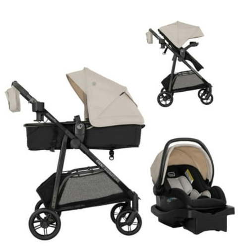 Evenflo Omni Signature Travel System with LiteMax infant Car Seat (Coastal Cofee)