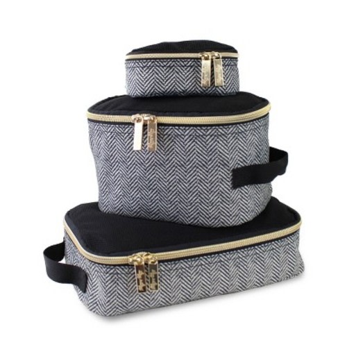 Itzy Ritzy Pack Like A Boss Packing Cubes, Color: Coffee and Cream
