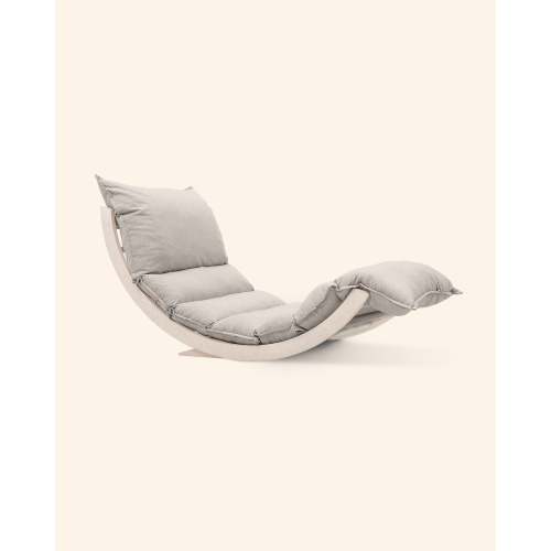 LAAKSO rocking lounger, OHRA cushion and wedges | birch set