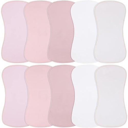 10-Pack Burp Cloths for Baby Boys and Girls - Organic Baby Burp Cloth,Baby Washcloths, Burp Rags, Large Neutral Burp Clothes for Newborn