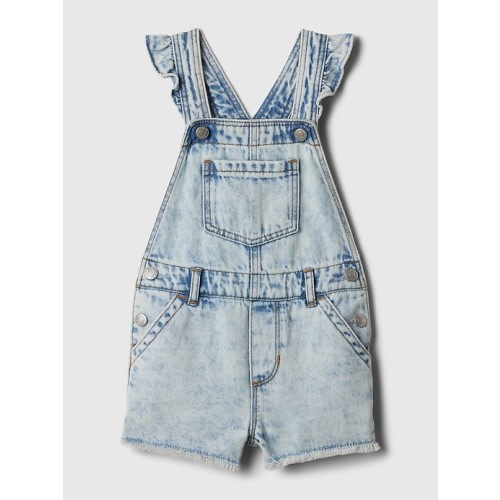 babyGap Denim Shortalls in medium indigo, size: 12-18 M