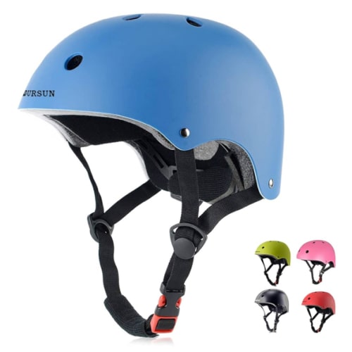 BURSUN Kids Bike Helmet Ventilation & Adjustable Toddler Helmet for Ages 2-14 Kids Boys Girls Multi-Sport Helmet for Skateboard Roller Skateing Bicycle Scooter blance Bike