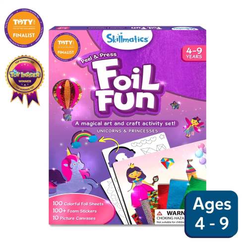 Foil Fun: Unicorn & Princess |  No Mess Art Kit (ages 4-9)