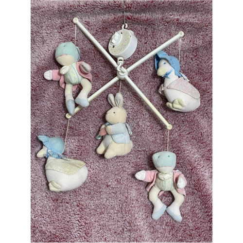 Beatrix potter Peter Rabbit and Friends mobile vintage 1993 by Eden MOBILE ONLY