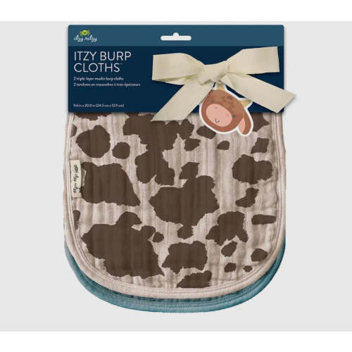 Giddy up baby burp cloth set