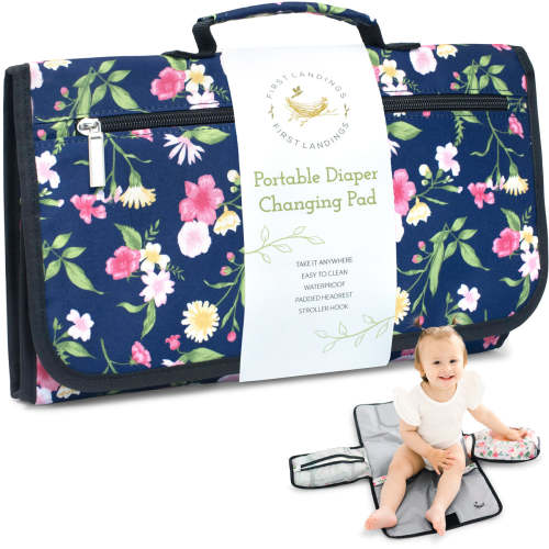 Portable Diaper Changing Pad - Navy – First Landings