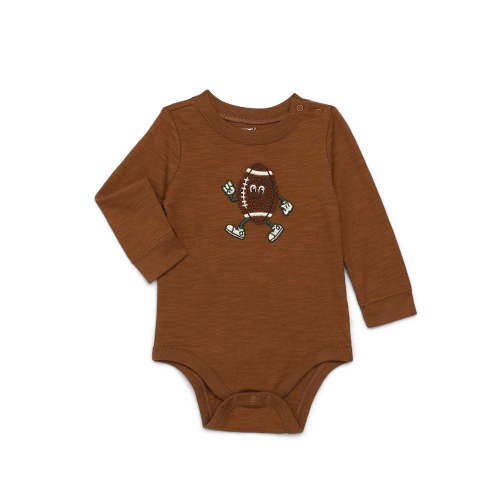 Garanimals Baby Boy Slub Graphic Bodysuit with Long Sleeves, Sizes 0M-24M