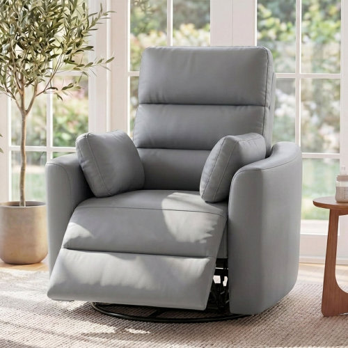 Latitude Run® Modern Swivel Glider Recliner With Adjustable Backrest & Footrest | Wayfair
