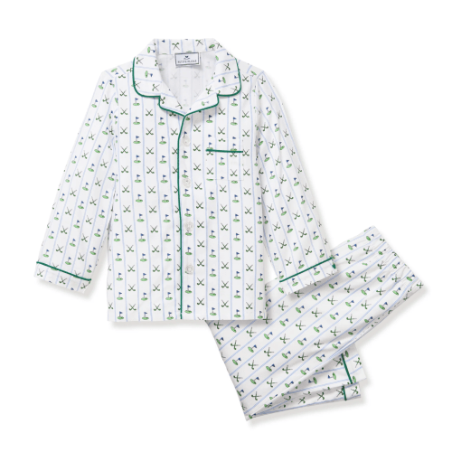 Petite Plume Pajamas, Fairway Stripe, 12/18 mo