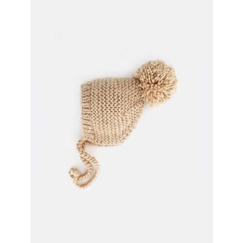 Knit Pom Pom Bonnet