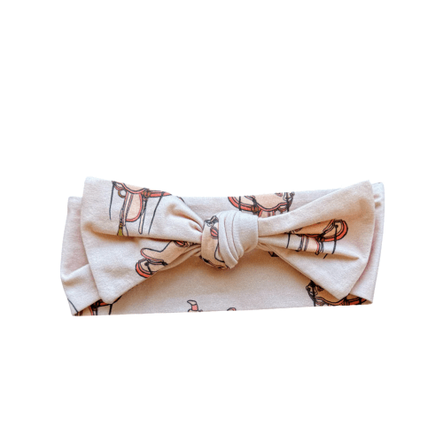 Pink Saddles Knotted Bow - Toughies