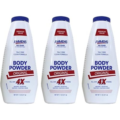 Ammens Original Powder, Talc Free Formula, 11 Ounces Each (Value Pack of 3)