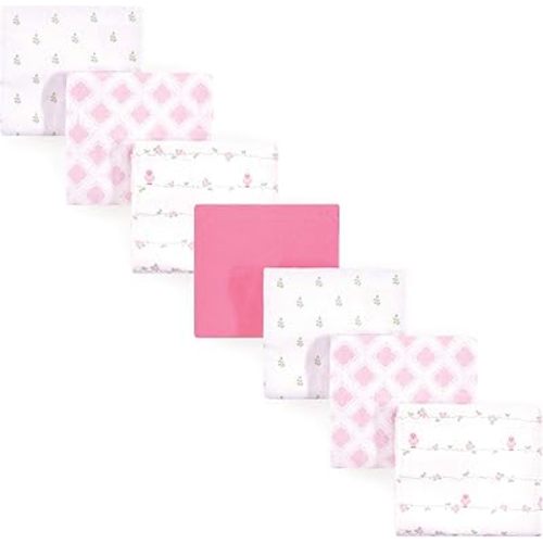 Luvable Friends Unisex Baby Cotton Flannel Receiving Blankets, Bird 7-Pack, One Size