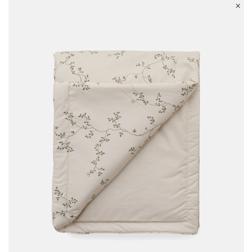 Percale Filled Blanket / Botany / Use as playmat, bedcover, or snuggle blanket. OEKO-TEX® certified.