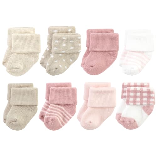 Hudson Baby Baby Girls' Cotton Rich Newborn and Terry Socks