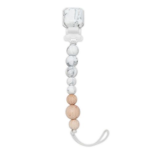 Loulou Lollipop® Soother Pacifier Clip in Marble