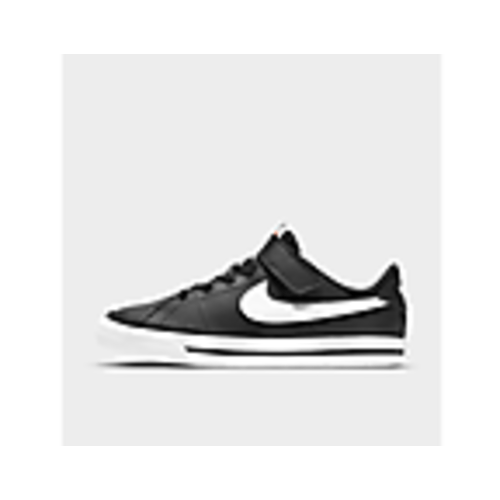Little Kids' Nike Court Legacy Casual Shoes| Black/White/Gum Light Brown | Size 13