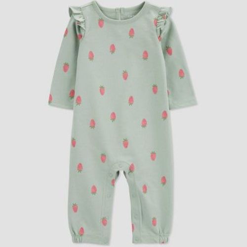 Carter's Just One You®️ Baby Girls' Floral Jumpsuit - Mint Newborn