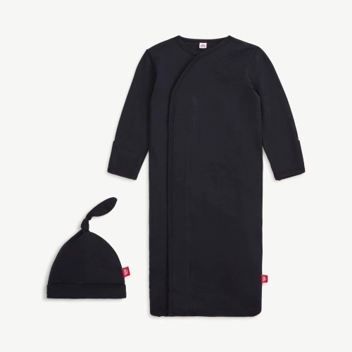 onyx modal magnetic cozy sleeper gown + hat set – Magnetic Me
