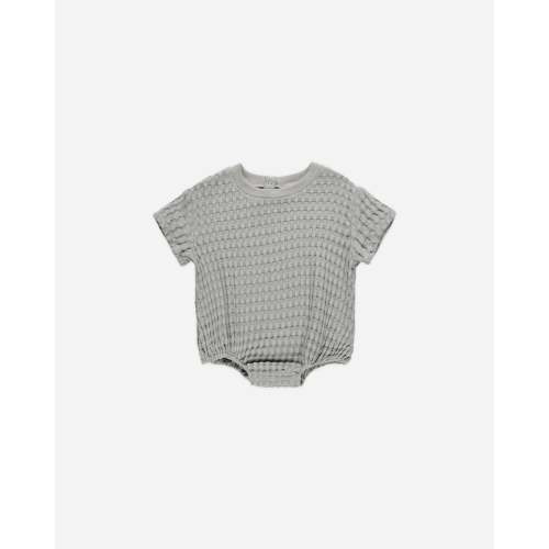 Relaxed Bubble Romper || Dusty Blue