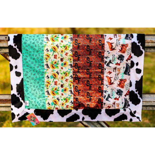 Cattle Brands Patchwork Baby Blanket