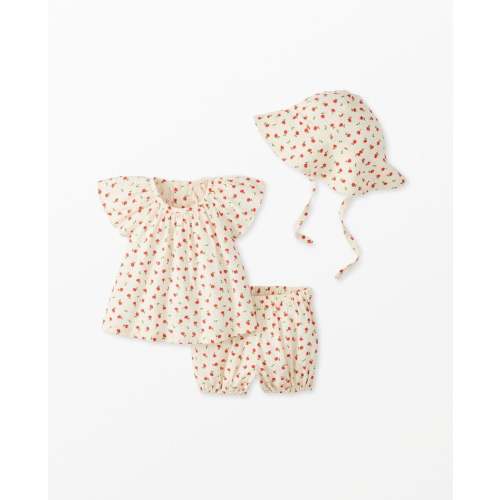 Baby Seersucker Hat, Shirt & Bloomers Set | Hanna Andersson