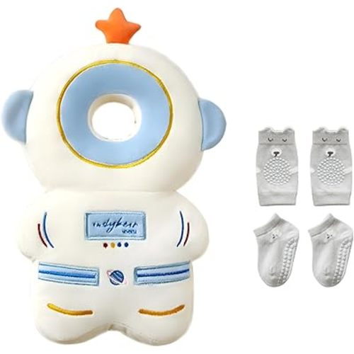Baby Toddler Head Protector, Baby Head Protection Backpack, Adjustable, Lightweight and Breathable, Astronaut