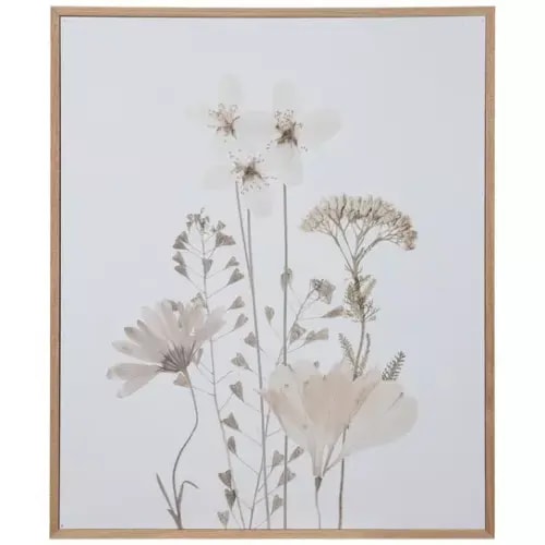 Muted Wildflowers Wood Wall Decor