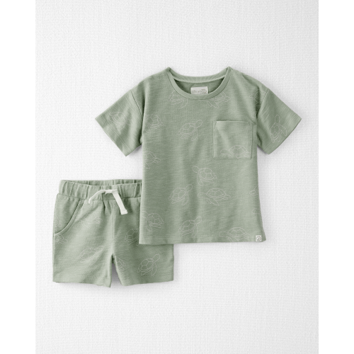 Toddler 2-Piece Turtles-Print Set Made with Organic Cotton - Little Planet | Carter's
