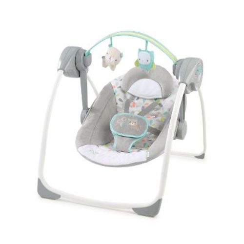 Ingenuity Comfort 2 Go Compact Portable Baby Swing With Music - Cuddle Lamb