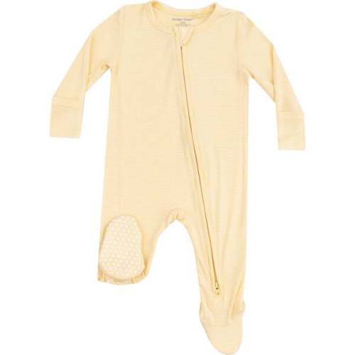 2 Way Zipper Footie, Stripe Baby Chicks - Angel Dear | Maisonette