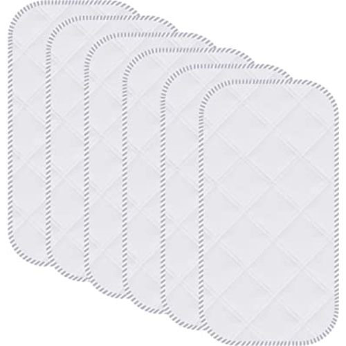 Sunny zzzZZ 6 Pack Baby Waterproof Changing Pad Liners - Quilted Thicker Ultra Soft Changing Table Cover Liners - Durable & Easy to Clean - White - 23" x 11"