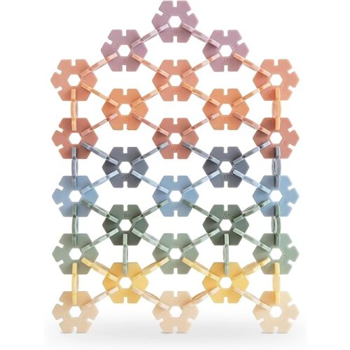 mushie HEX Connect Building Toy Set | 100 Pieces Montessori Toys