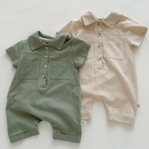 Boho Cotton Collared Romper – The Boho Bebe