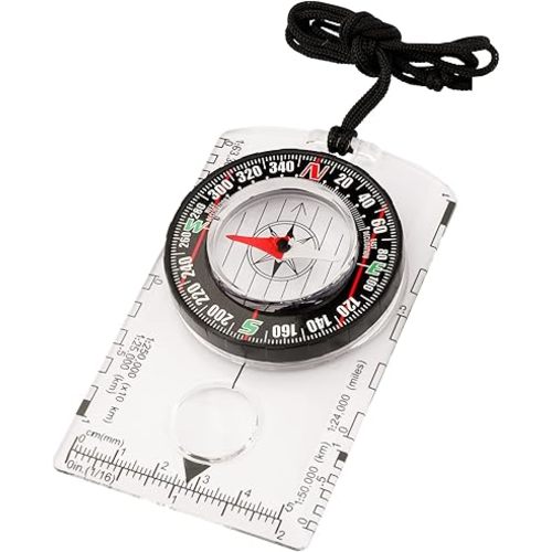 Orienteering Compass, Wilderness Survival Compass for Kids- Magnetic Gear Set Navigation Map- Backpacking Camping Hunting Survival