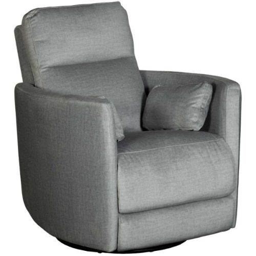 Durham Silver Swivel Power Recliner