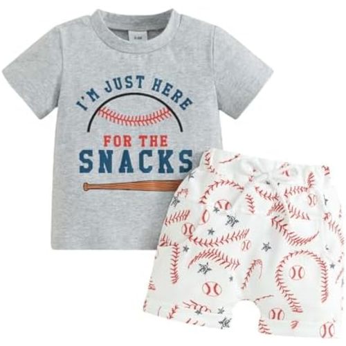 BemeyourBBs Toddler Baby Boy Summer Clothes Funny Letter T Shirt Elastic Waist Pockets Shorts Set 2 Piece Outfit